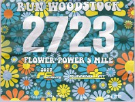 2017 Run Woodstock 5M Bib 1
